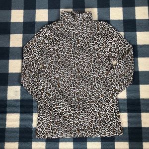 NWT J.Crew Tissue Turtleneck in Leopard L